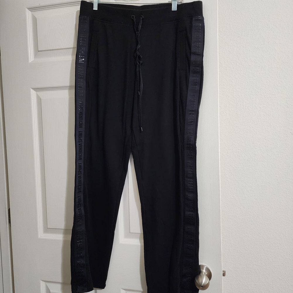 Women's VS Black Track Pants Size L